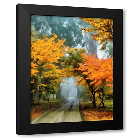 Nice Colors of Autumn Black Modern Wood Framed Art Print by Medeiros, Celito
