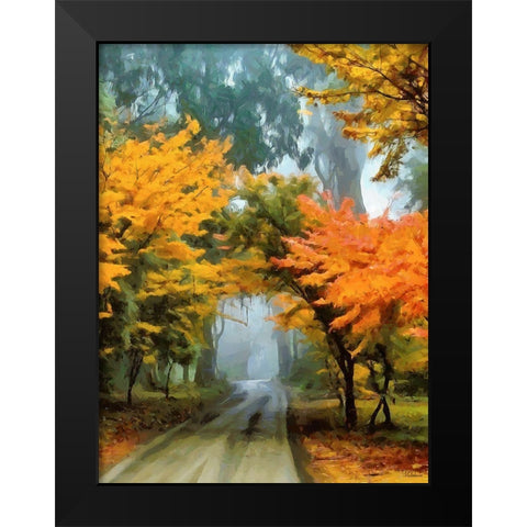 Nice Colors of Autumn Black Modern Wood Framed Art Print by Medeiros, Celito