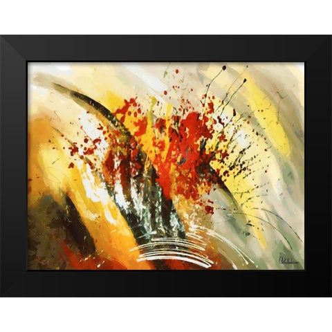 Mood of Abstraction III Black Modern Wood Framed Art Print by Medeiros, Celito