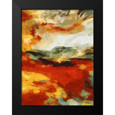 Mood of Abstraction XXVI Black Modern Wood Framed Art Print by Medeiros, Celito