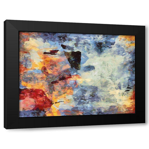 Mood of Abstraction VI Black Modern Wood Framed Art Print by Medeiros, Celito