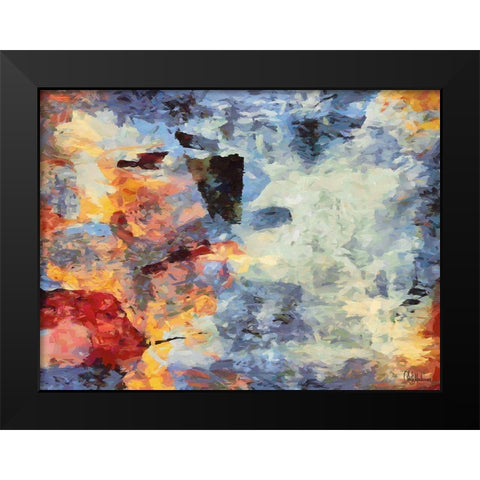 Mood of Abstraction VI Black Modern Wood Framed Art Print by Medeiros, Celito