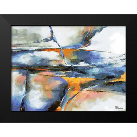 Mood of Abstraction XII  Black Modern Wood Framed Art Print by Medeiros, Celito
