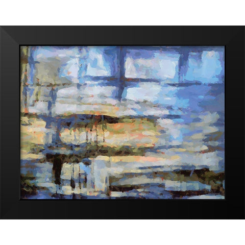 Mood of Abstraction XX  Black Modern Wood Framed Art Print by Medeiros, Celito