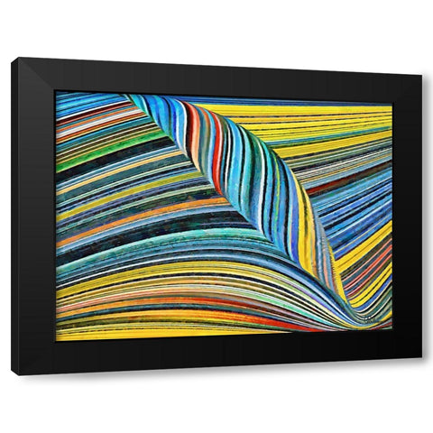 Mood of Abstraction XXI  Black Modern Wood Framed Art Print by Medeiros, Celito