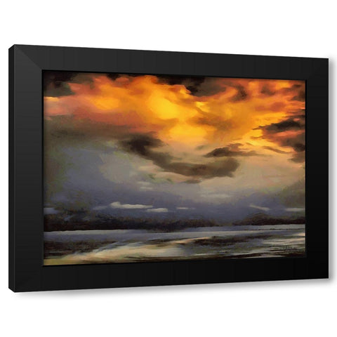 Sky after the Storm Black Modern Wood Framed Art Print by Medeiros, Celito