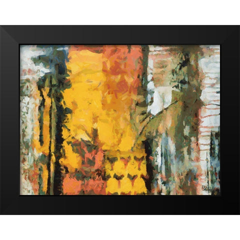 Mood of Abstraction XXIII Black Modern Wood Framed Art Print by Medeiros, Celito
