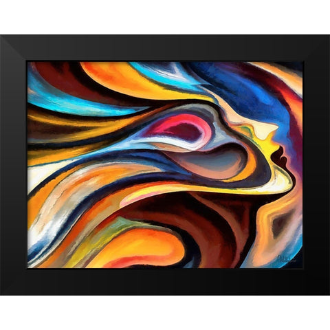 Mood of Abstraction XXVII  Black Modern Wood Framed Art Print by Medeiros, Celito