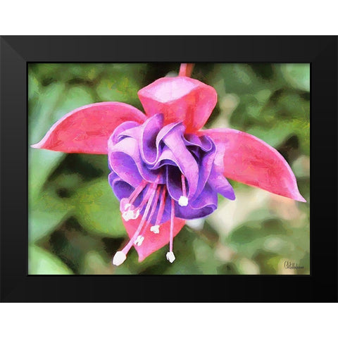 Orchids XXXII Black Modern Wood Framed Art Print by Medeiros, Celito