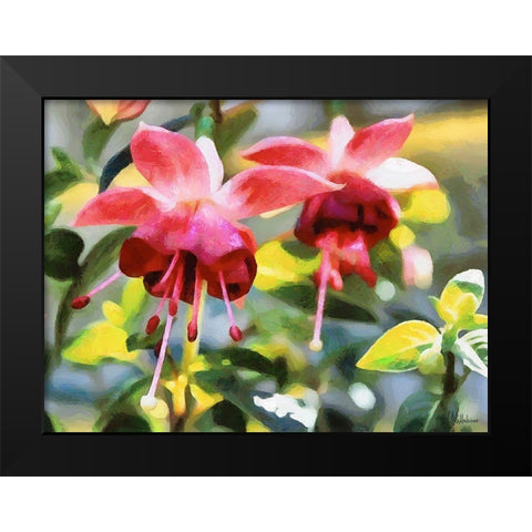 Orchids XXXIV Black Modern Wood Framed Art Print by Medeiros, Celito