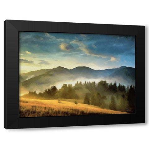 The Fog Collection II Black Modern Wood Framed Art Print by Medeiros, Celito