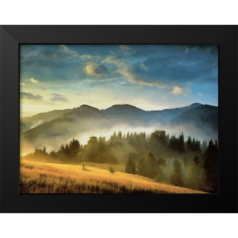 The Fog Collection II Black Modern Wood Framed Art Print by Medeiros, Celito