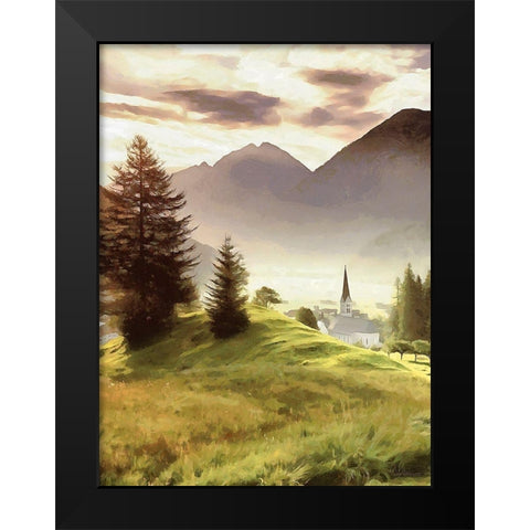 The Fog Collection III Black Modern Wood Framed Art Print by Medeiros, Celito