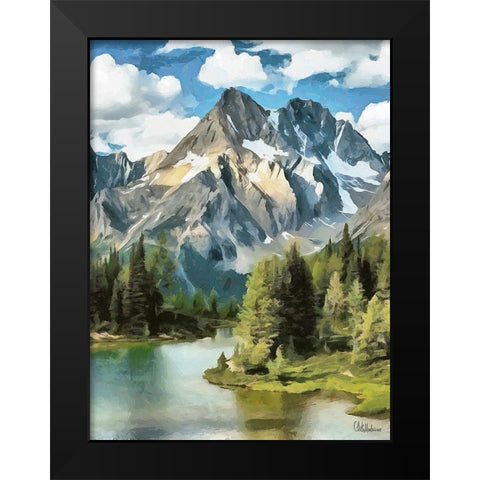 River in the Mountains VI Black Modern Wood Framed Art Print by Medeiros, Celito