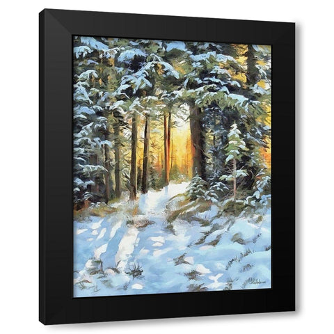 Sunny Day in Winter I Black Modern Wood Framed Art Print with Double Matting by Medeiros, Celito