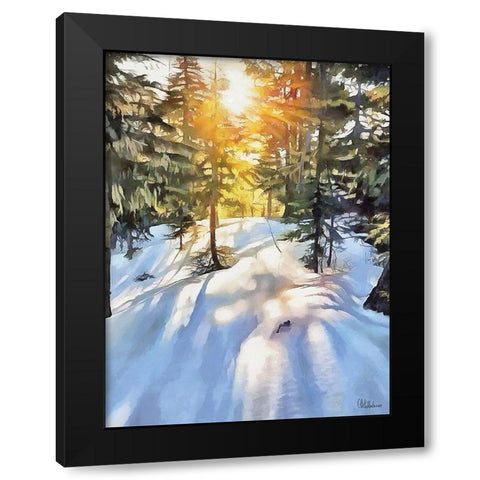 Sunny Day in Winter II Black Modern Wood Framed Art Print by Medeiros, Celito