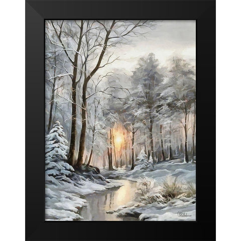 Sunny Day in Winter VI Black Modern Wood Framed Art Print by Medeiros, Celito
