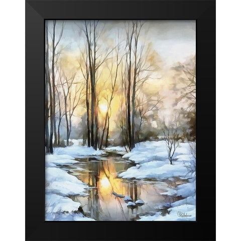 Sunny Day in Winter VII Black Modern Wood Framed Art Print by Medeiros, Celito