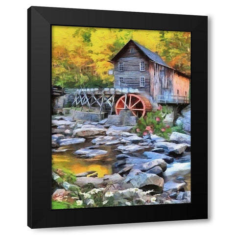 Mill Collection I Black Modern Wood Framed Art Print with Double Matting by Medeiros, Celito