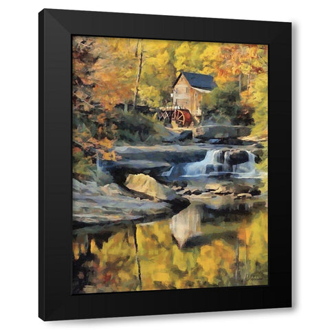 Mill Collection III Black Modern Wood Framed Art Print with Double Matting by Medeiros, Celito