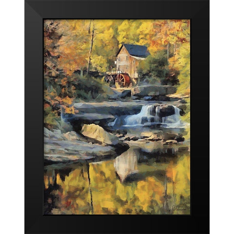 Mill Collection III Black Modern Wood Framed Art Print by Medeiros, Celito