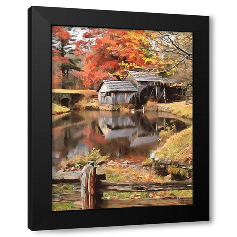 Mill Collection V Black Modern Wood Framed Art Print with Double Matting by Medeiros, Celito