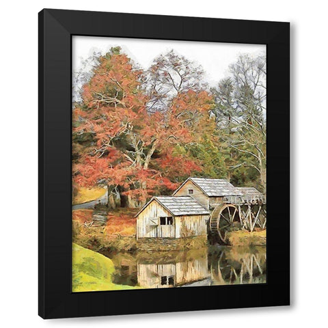 Mill Collection VI Black Modern Wood Framed Art Print by Medeiros, Celito