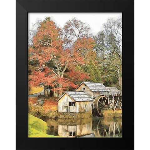 Mill Collection VI Black Modern Wood Framed Art Print by Medeiros, Celito