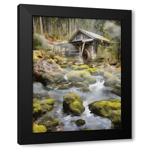 Mill Collection VII Black Modern Wood Framed Art Print by Medeiros, Celito