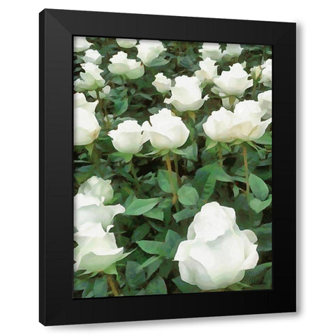 I like Flowers III Black Modern Wood Framed Art Print by Medeiros, Celito