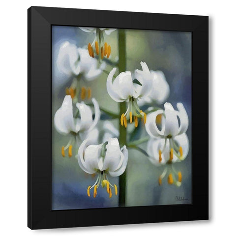 I like Flowers IV Black Modern Wood Framed Art Print by Medeiros, Celito