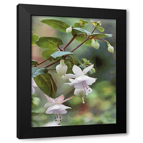 I like Flowers V Black Modern Wood Framed Art Print by Medeiros, Celito