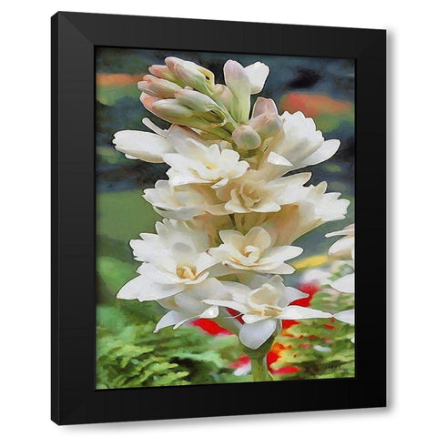 I like Flowers VI Black Modern Wood Framed Art Print by Medeiros, Celito