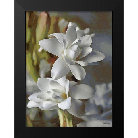 I like Flowers VIII Black Modern Wood Framed Art Print by Medeiros, Celito