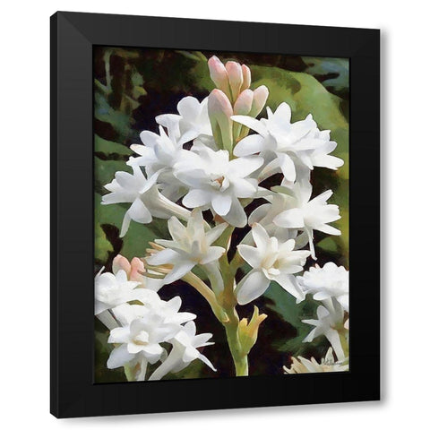 I like Flowers IX Black Modern Wood Framed Art Print by Medeiros, Celito