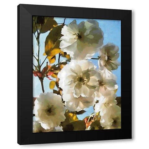 I like Flowers X Black Modern Wood Framed Art Print by Medeiros, Celito