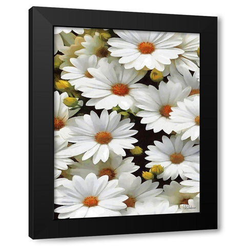 I like Flowers XI Black Modern Wood Framed Art Print with Double Matting by Medeiros, Celito