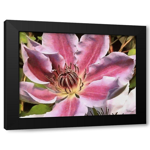 I like Flowers XIV Black Modern Wood Framed Art Print by Medeiros, Celito