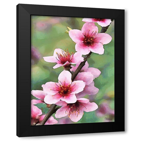 I like Flowers XVI Black Modern Wood Framed Art Print by Medeiros, Celito