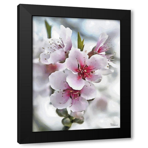I like Flowers XVII Black Modern Wood Framed Art Print with Double Matting by Medeiros, Celito