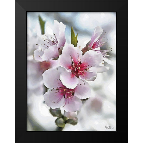 I like Flowers XVII Black Modern Wood Framed Art Print by Medeiros, Celito
