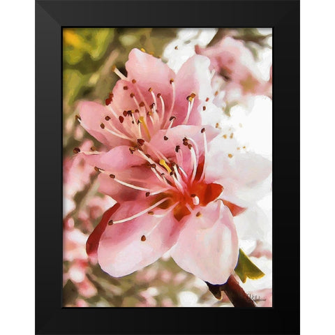 I like Flowers XX Black Modern Wood Framed Art Print by Medeiros, Celito