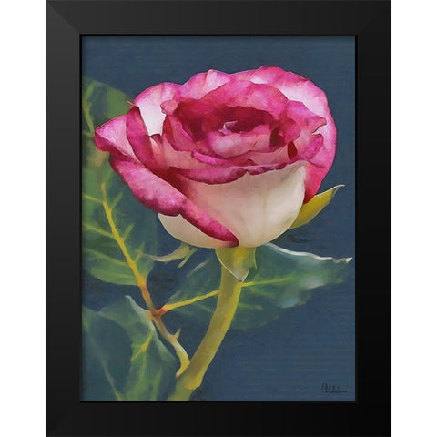 I like Flowers XXII Black Modern Wood Framed Art Print by Medeiros, Celito