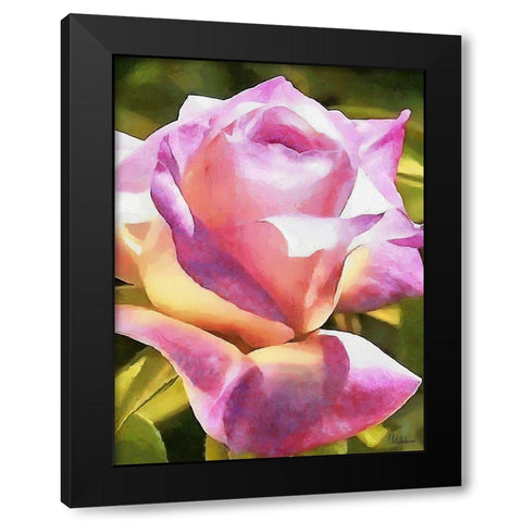 I like Flowers XXV Black Modern Wood Framed Art Print with Double Matting by Medeiros, Celito