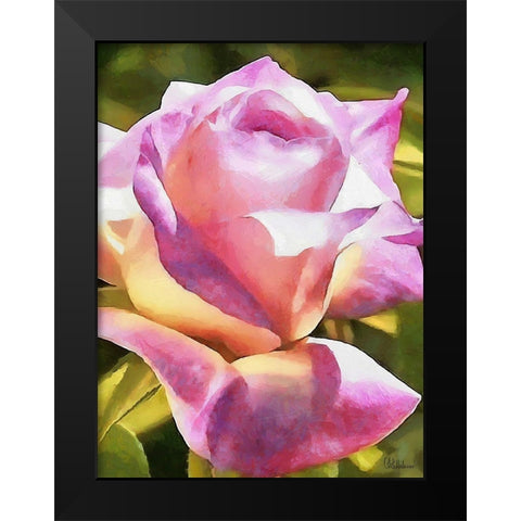 I like Flowers XXV Black Modern Wood Framed Art Print by Medeiros, Celito