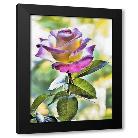 I like Flowers XXVI Black Modern Wood Framed Art Print with Double Matting by Medeiros, Celito