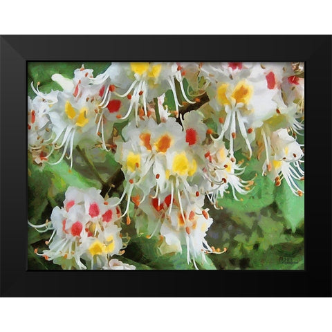 I like Flowers XXXIII Black Modern Wood Framed Art Print by Medeiros, Celito