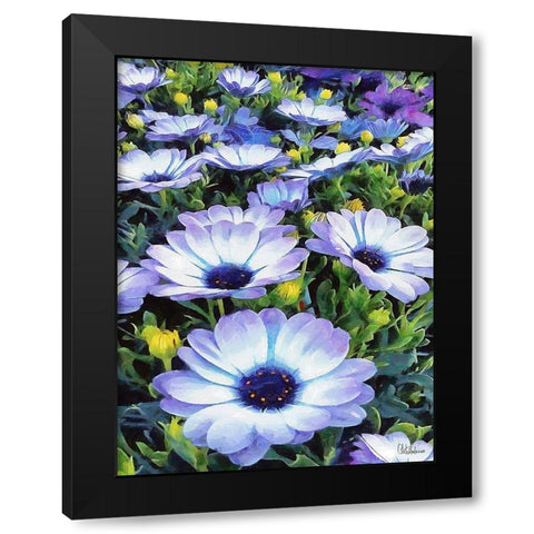 I like Flowers XXXVI Black Modern Wood Framed Art Print by Medeiros, Celito