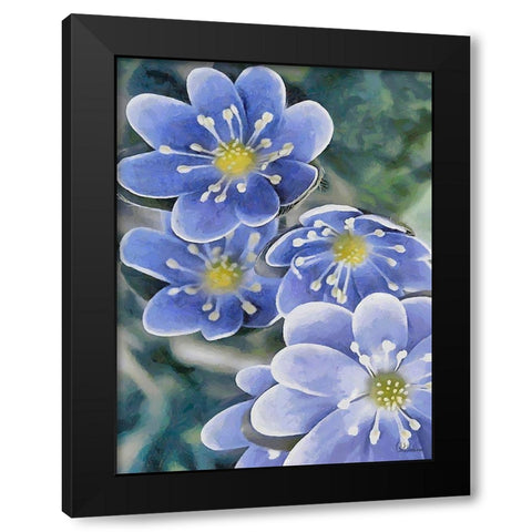 I like Flowers XXXVII Black Modern Wood Framed Art Print by Medeiros, Celito