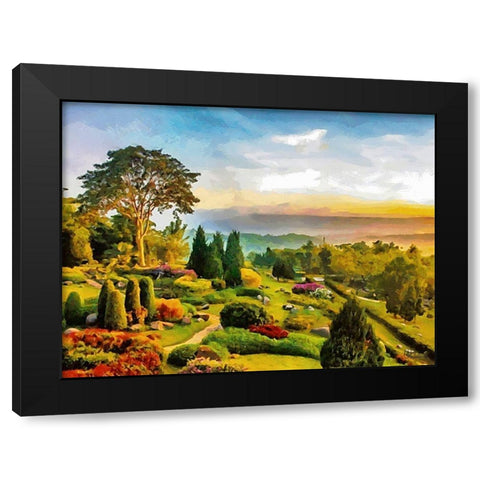 Beautiful Garden VI Black Modern Wood Framed Art Print with Double Matting by Medeiros, Celito